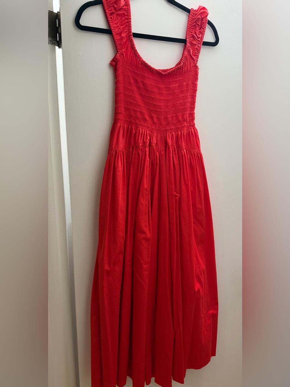 La Ligne  Red Square Neckline Midi length dress